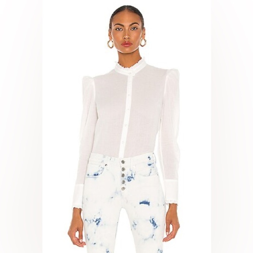 Veronica Beard Holli Shirt in White